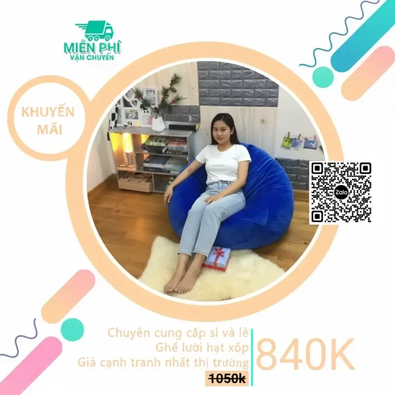 Ghế Lười Decor Quán Cafe Hình Giọt Nước GL 003